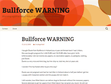 Tablet Screenshot of bullforce.dk